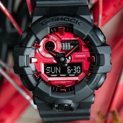 Casio G-Shock Special Color Adrenaline Black x Red Dial x Grey Accents Watch Last Dance GA700AR-1ADR - Diligence1International
