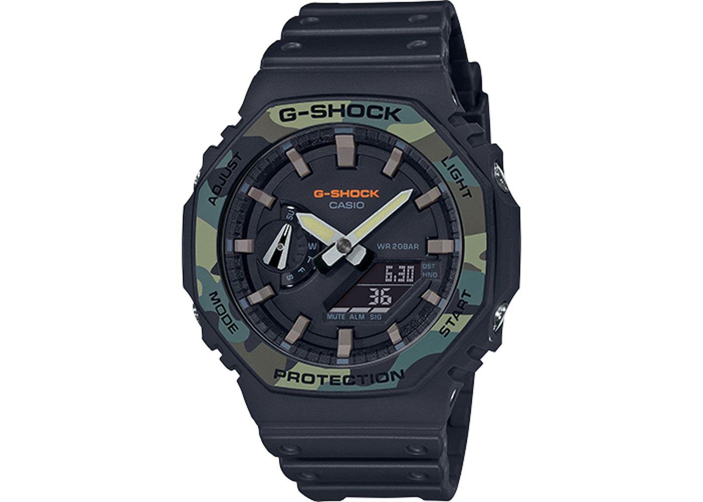 Casio G-Shock Carbon Core Guard Black Camo Utility Model AP CasiOak Watch GA2100SU-1ADR - Diligence1International