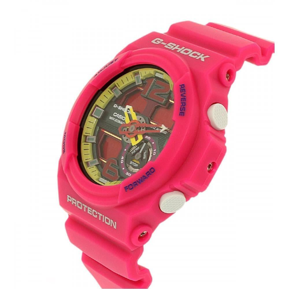 Casio G-Shock Big Size Series Anadigi Pink x Yellow Accent Watch GA310-4ADR - Diligence1International
