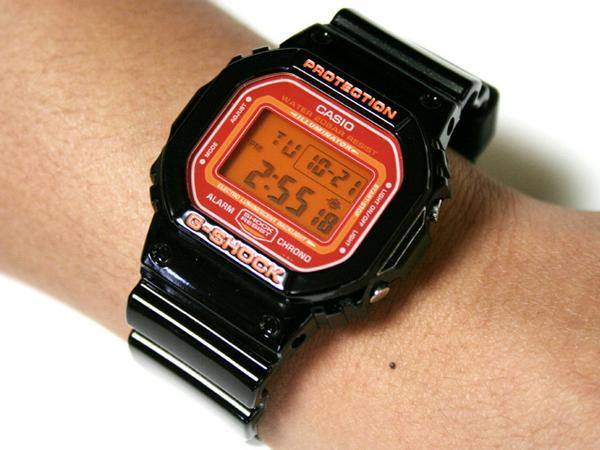 Casio G-Shock Digital Lava Orange Dial Black Watch DW5600CS-1DR - Diligence1International