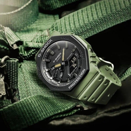 Casio G-Shock Carbon Core Guard Military Green Utility Model AP CasiOak Watch GA2110SU-3ADR - Diligence1International
