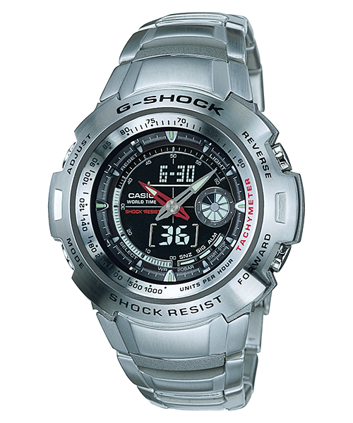 Casio G-Shock Retrograde Cockpit Series Anadigi Black Dial Stainless Watch G700D-1AVDR - Diligence1International