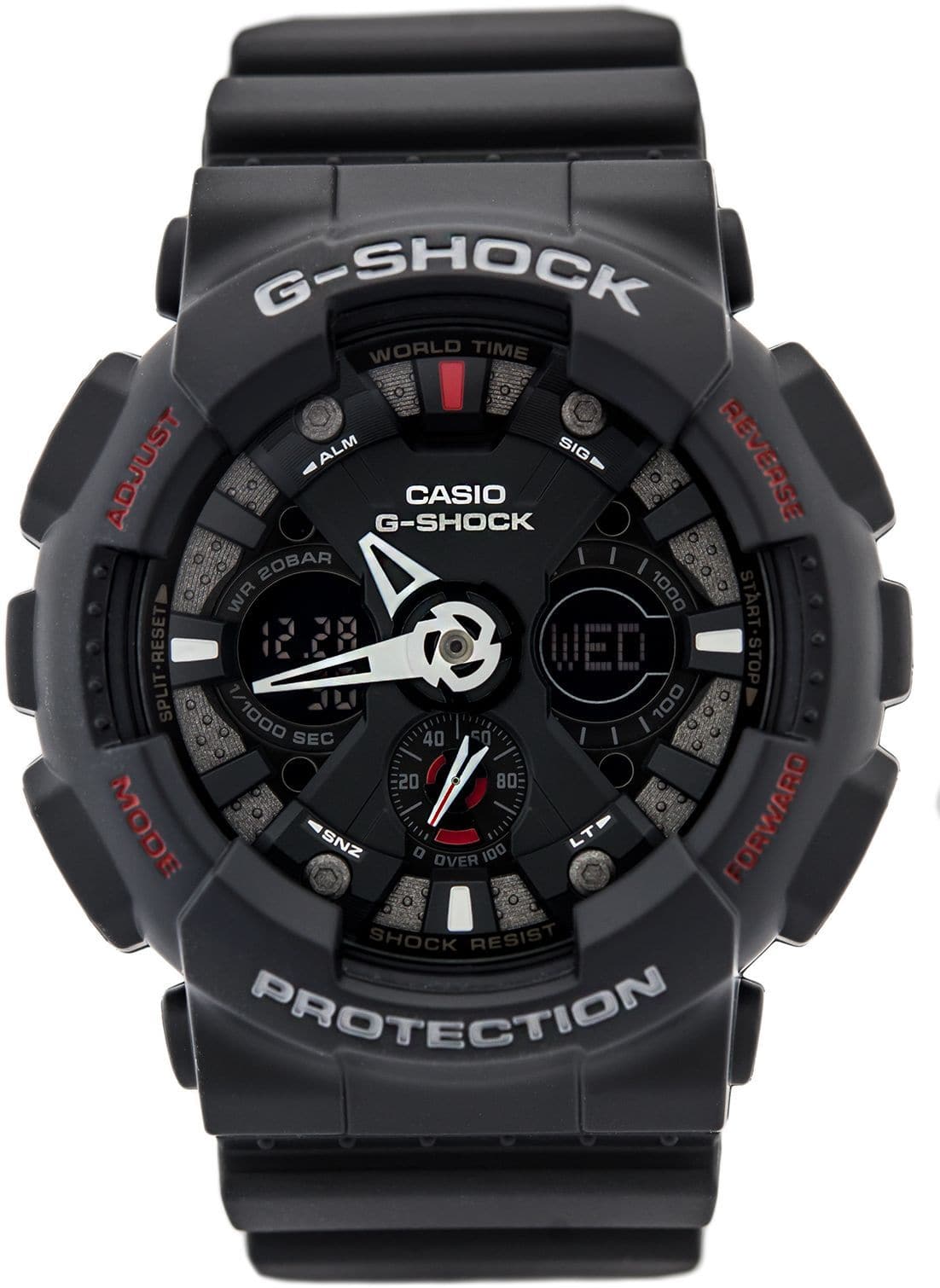 Casio G-Shock GA120 Model Black x Red x Grey x White Accents Watch Last Dance GA120-1ADR - Diligence1International