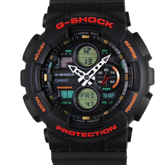 Casio G-Shock Standard Analog-Digital Basic Color Black Watch GA140-1A4DR - Diligence1International