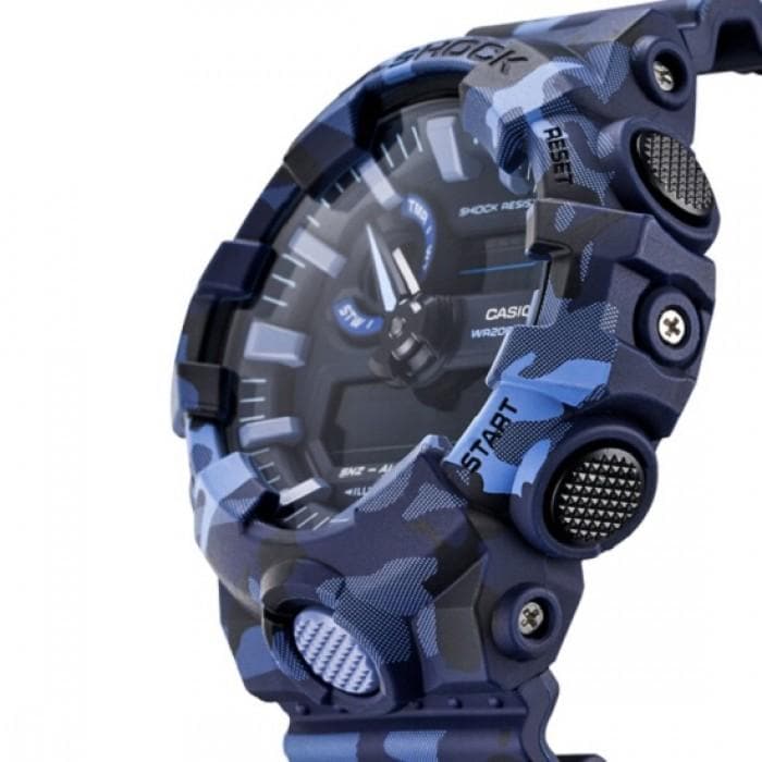 Casio G-Shock Military Blue Camo Watch Camouflage GA700CM-2ADR - Diligence1International