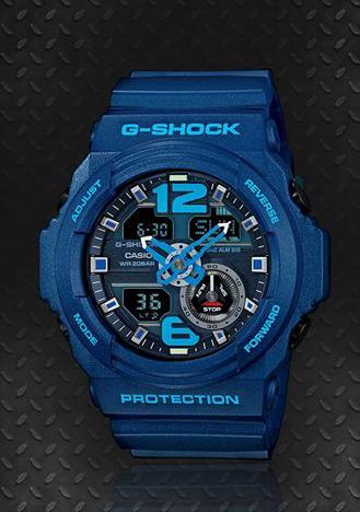 Casio G-Shock Big Size Series Analog-Digital Metallic Blue Watch GA310-2ADR - Diligence1International