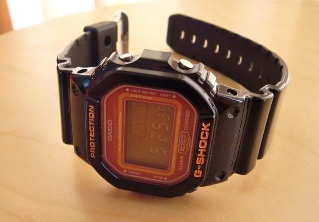 Casio G-Shock Digital Lava Orange Dial Black Watch DW5600CS-1DR - Diligence1International
