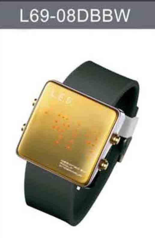 Life Evolution Design Unisex LED Watch L69-08DBBW - Diligence1International