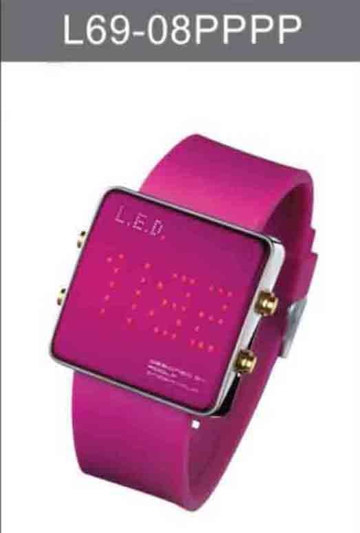 Life Evolution Design Unisex LED Watch L69-08PPPP - Diligence1International