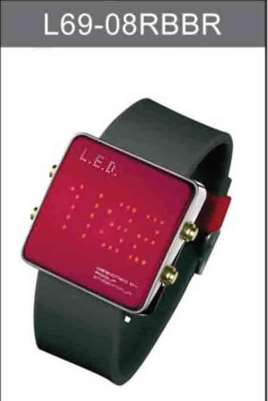 Life Evolution Design Unisex LED Watch L69-08RBBR - Diligence1International