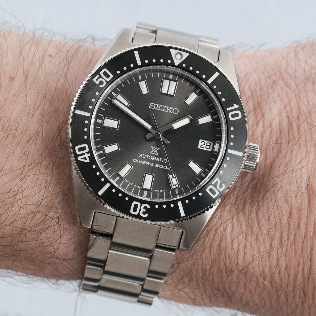 Seiko Japan Made Gen 2 62MAS Prospex Diver's Gray Dial Men's Stainless Steel Watch SPB143J1