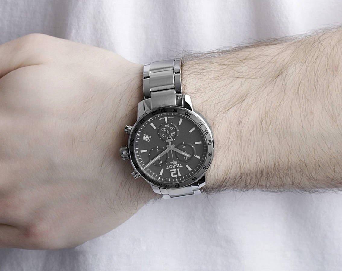 Tissot Swiss Made T-Sport Quickster Chronograph Men's Stainless Steel Watch T0954171106700 - Diligence1International