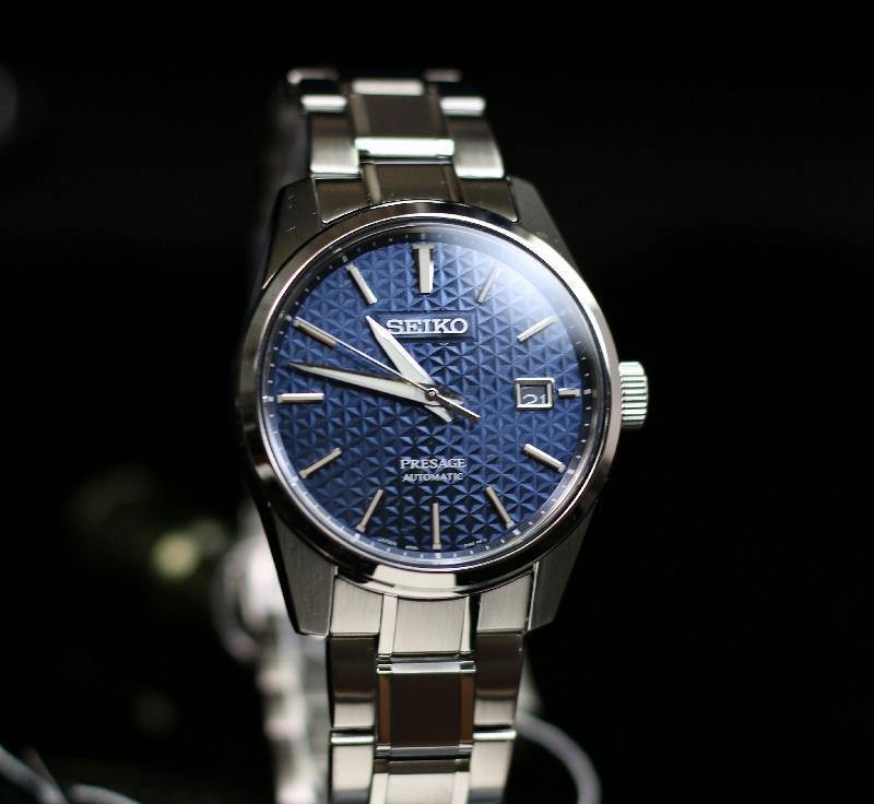 Seiko JAPAN Made Presage Sharp Edged Series Aitetsu Blue Men's Stainless Steel Watch SPB167J1 - Diligence1International