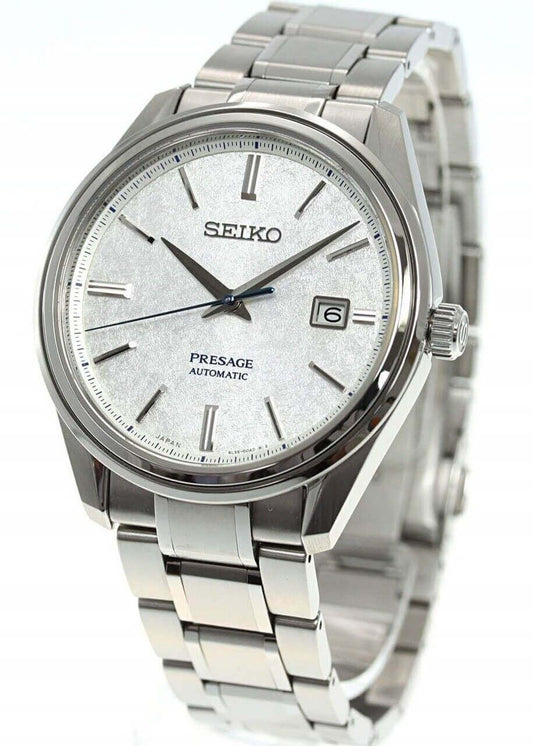 Seiko JDM Presage White Baby GS Snowflake Men's Titanium Watch SARX055 - Diligence1International