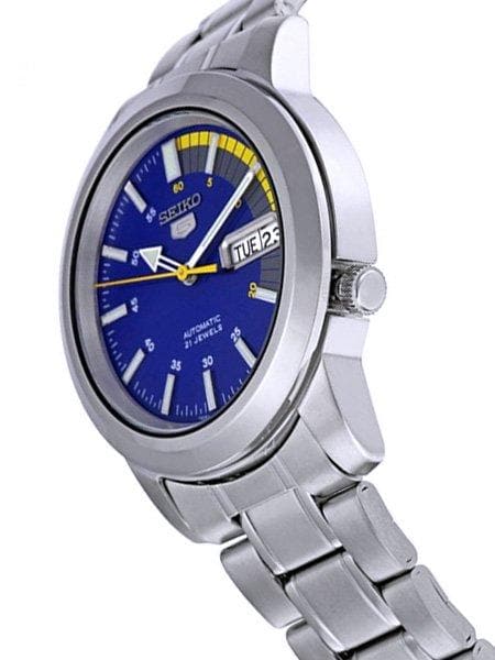 Seiko 5 Classic Men's Size Blue Dial Stainless Steel Strap Watch SNKK27K1 - Diligence1International