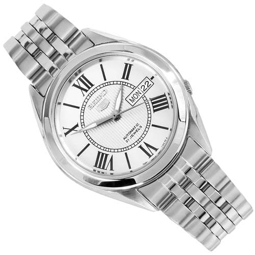 Seiko 5 Classic Men's Size Silver Dial Stainless Steel Strap Watch SNKL29K1 - Diligence1International