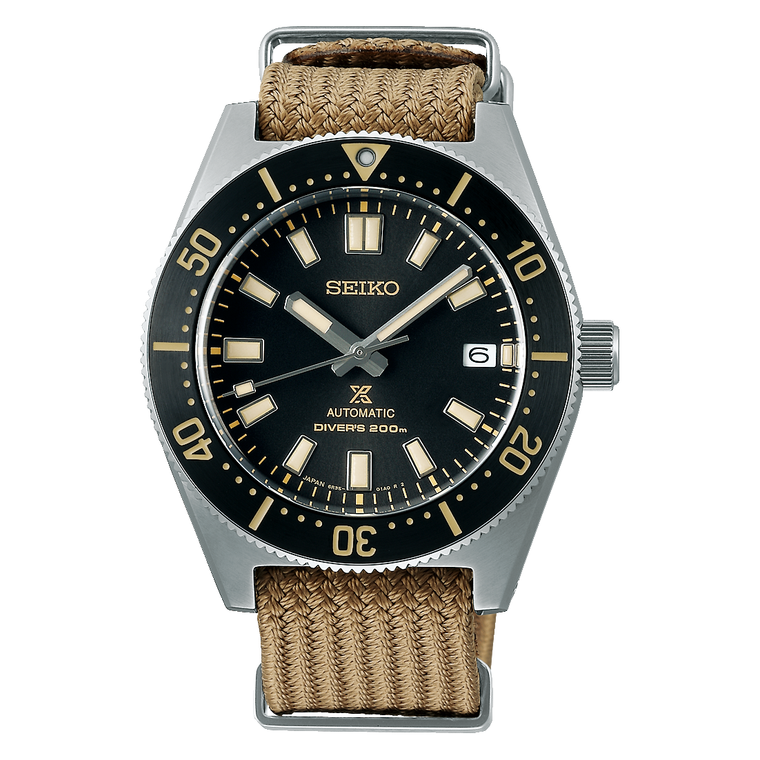 Seiko Japan Made 62MAS Prospex Diver's Brown Dial Men's Seichu Straps Watch SPB239J1