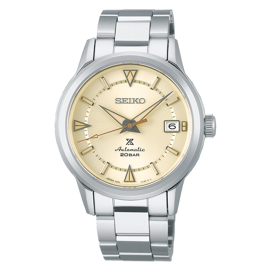 Seiko Japan Made Prospex 1959 Baby Alpinist Silver Cream Men's Stainless Watch SPB241J1