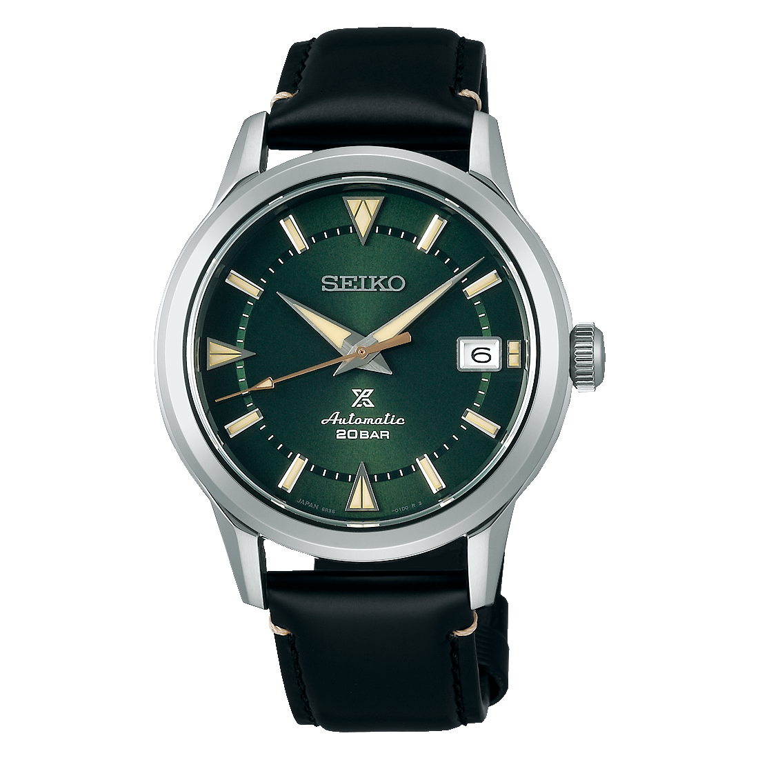 Seiko Japan Made Prospex 1959 Baby Alpinist Green Men's Leather Watch SPB245J1