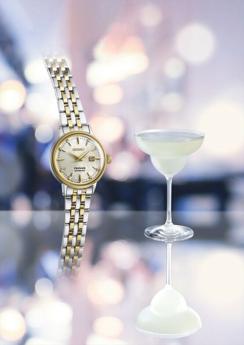Seiko Japan Made Presage Cocktail Time "White Lady" Ladies' Watch SRE010J1