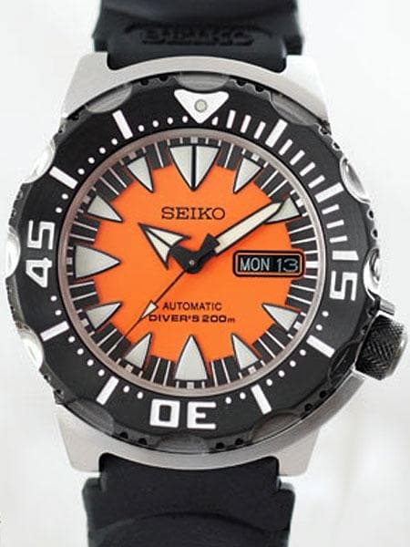 Seiko Monster Orange Fang 2nd Gen Diver's Men's Rubber Strap Watch SRP315K1 - Diligence1International