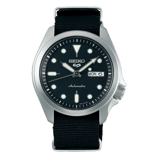 NEW Seiko 5 Sports 100M Automatic Men's Watch Black Nylon Strap SRPE67K1 - Diligence1International