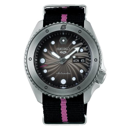 Seiko 5 Sports 100M Naruto LE Boruto Automatic Men's Watch Black Dial Nylon Strap SRPF65K1 - Diligence1International