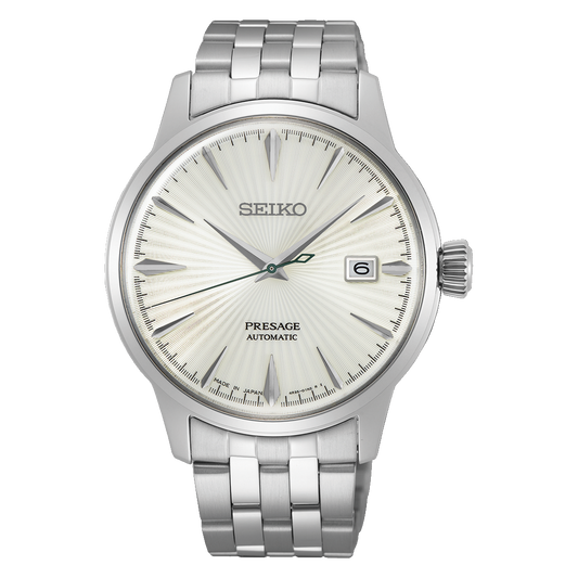 Seiko Japan Made Presage Cocktail Martini Men's Stainless Steel Watch SRPG23J1