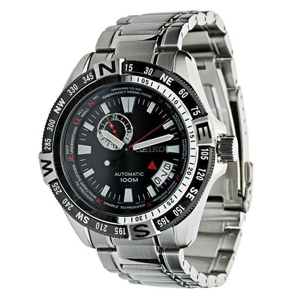 Seiko Superior 100M Men's Black Dial Stainless Steel Strap Watch SSA095K1 - Diligence1International