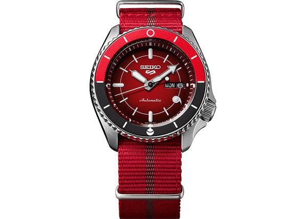Seiko 5 Sports 100M LE Boruto's Sarada Automatic Men's Watch Red Dial Nylon Strap SRPF67K1 - Diligence1International