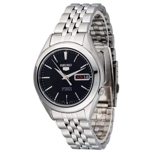 Seiko 5 Classic Men's Size Black Dial Stainless Steel Strap Watch SNKL23K1 - Diligence1International