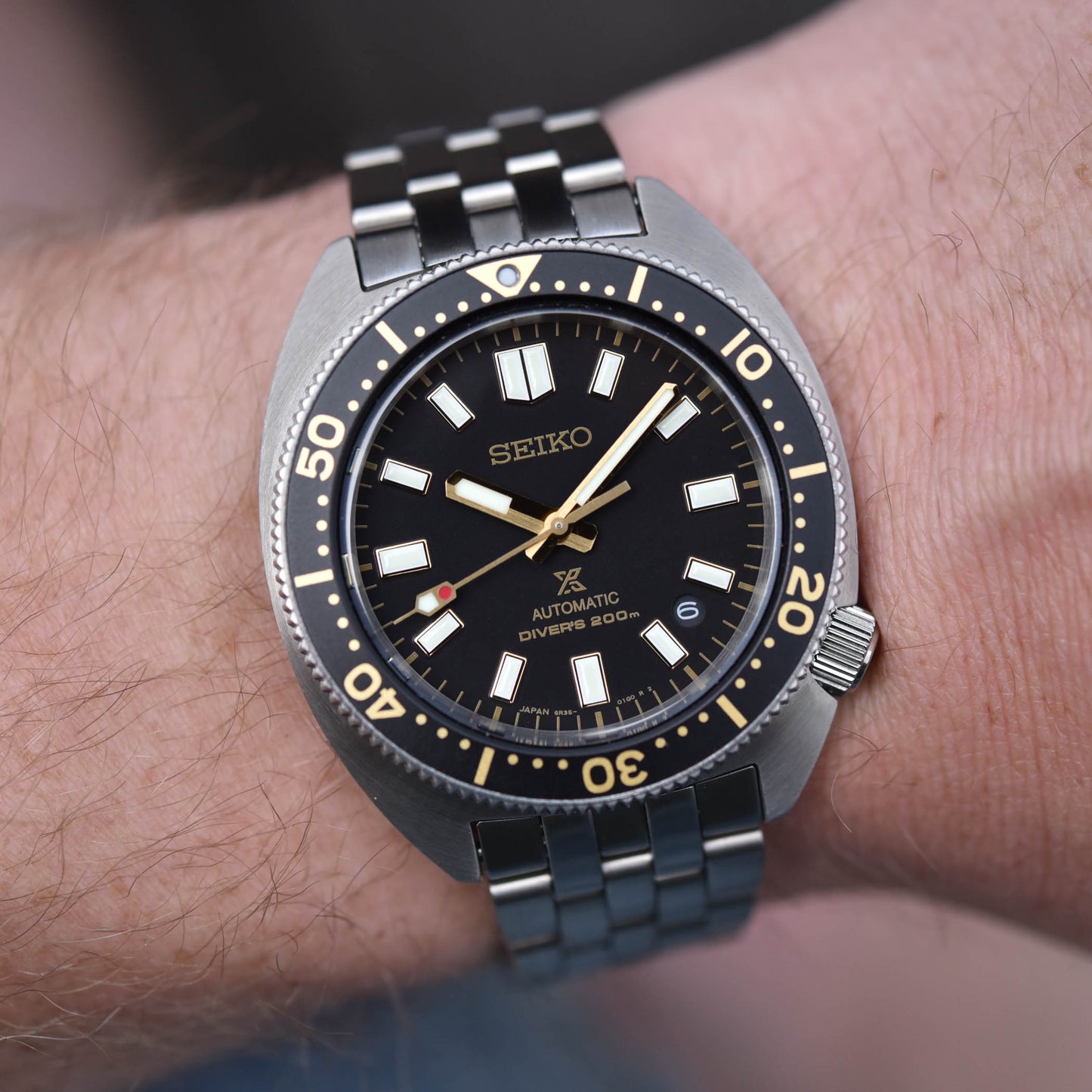 Seiko Prospex 1968 Heritage Slim Turtle Reinterpretation Black 200M Stainless Steel Watch SPB315J1
