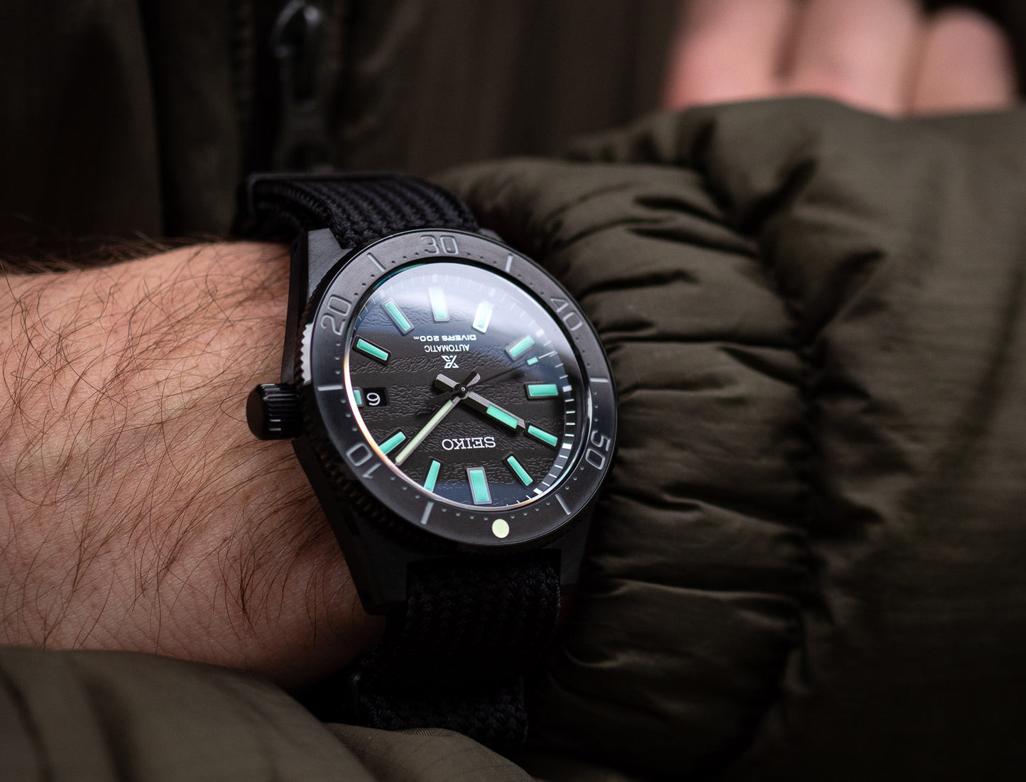 Seiko Prospex Diver's 62MAS Marinemaster Black Series Limited Edition Men's Seichu Strap Watch SLA067J1
