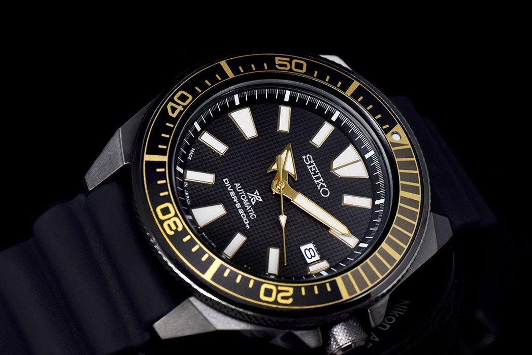 Seiko Dark Knight Samurai Reissue Prospex Diver's Men's Rubber Strap Watch SRPB55J1 - Diligence1International