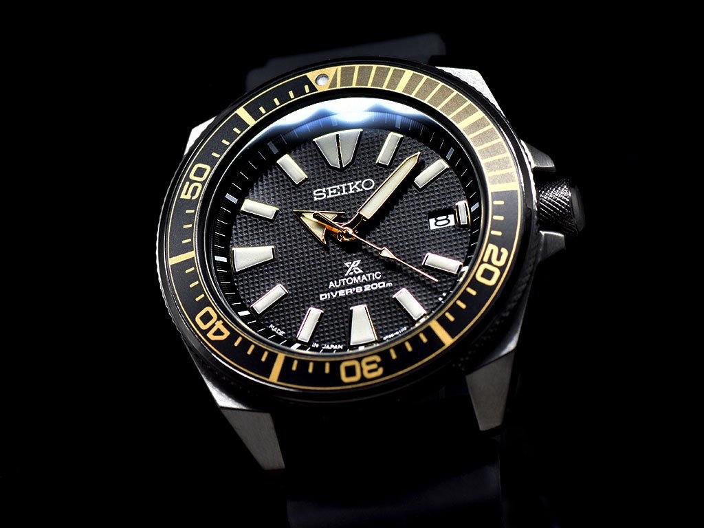 Seiko Dark Knight Samurai Reissue Prospex Diver's Men's Rubber Strap Watch SRPB55J1 - Diligence1International