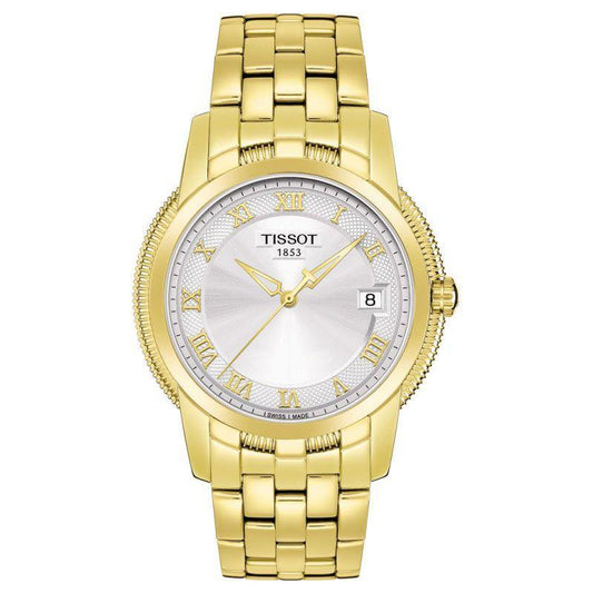 Tissot Swiss Made T-Classic Ballade III Gold Plated Men's Watch T0314103303300 - Diligence1International