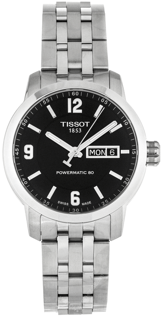 Tissot Swiss Made PRC 200 Black Automatic Men's Stainless Steel Watch T0554301105700 - Diligence1International