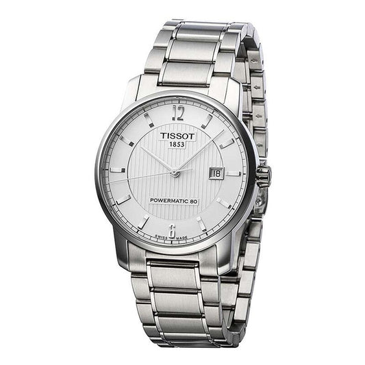 Tissot Swiss Made T-Classic Titanium Automatic Silver Dial Men's Watch T0874074403700 - Diligence1International