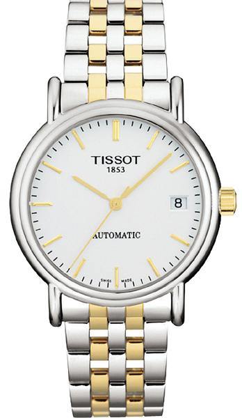 Tissot Swiss Made T-Classic Carson Automatic 2 Tone Gold Plated Men's Watch T95.2.483.31 - Diligence1International