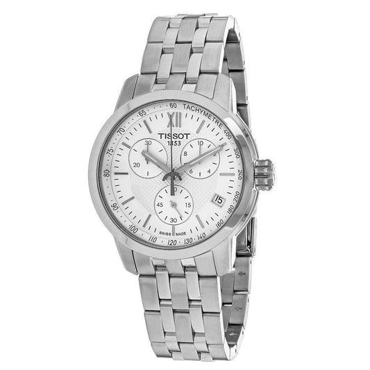 Tissot Swiss Made PRC 200 Chronograph Men's Stainless Steel Watch T0554171101800 - Diligence1International