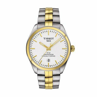 Tissot Swiss Made T-Classic PR100 Chronometer 2 Tone Gold Plated Ladies' Watch T1012512203100 - Diligence1International