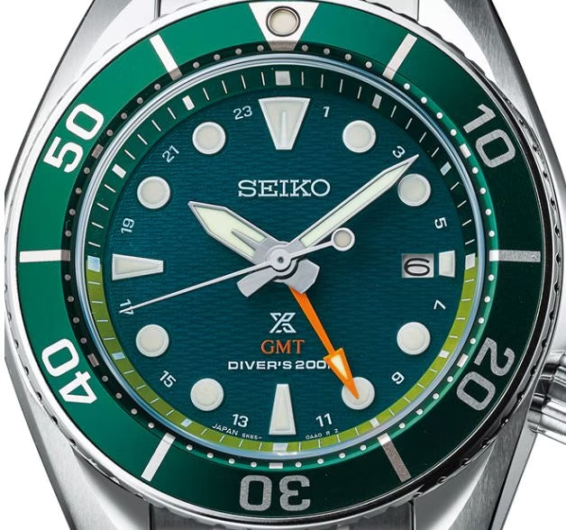 Seiko Prospex King Sumo GMT Solar Seascape Green Men's Stainless Steel Watch SFK003J1