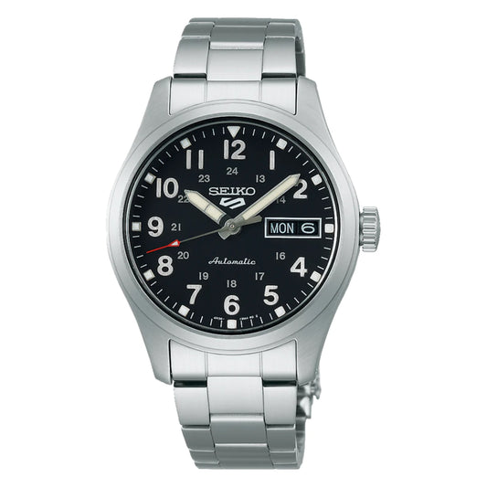 Seiko 5 100M Field Sports Style Black Dial Automatic Watch SRPJ81K1