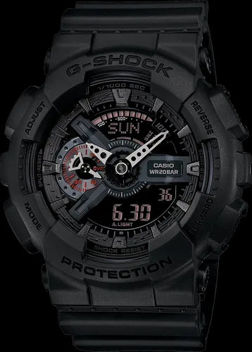 Casio G-Shock Black Stealth Series Analog-Digital Black Watch GA110MB-1ADR - Diligence1International