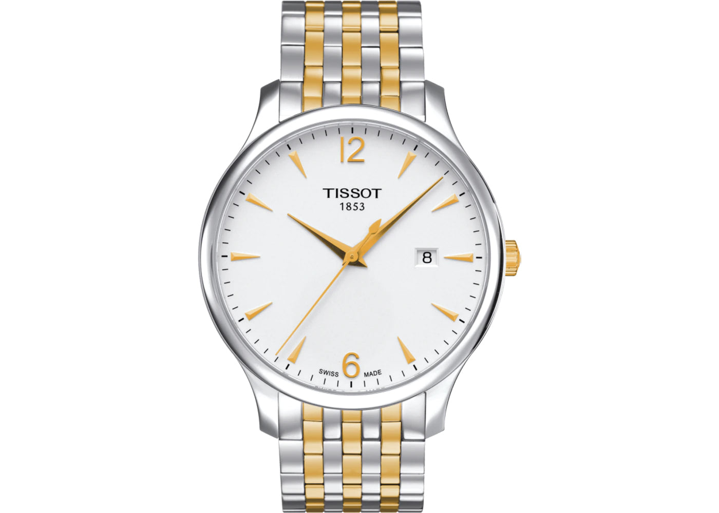 Tissot Swiss Made T-Classic Tradition 2 Tone Gold Plated Men's Watch T0636102203700
