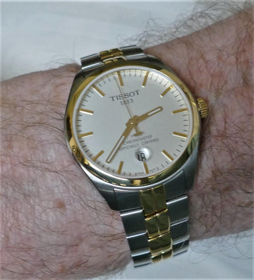 Tissot Swiss Made T Classic PR100 Chronometer 2 Tone Gold