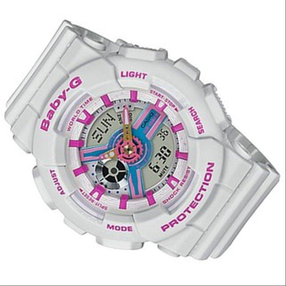 Casio Baby-G BA-110 Series Neo Retro Colors White Watch BA110NR-8A - Diligence1International