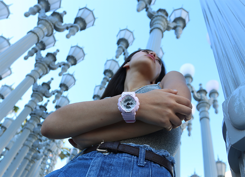 Casio Baby G BA110 New Beach Color Series Analog Digital Pastel Pink Watch BA110BE 4ADR