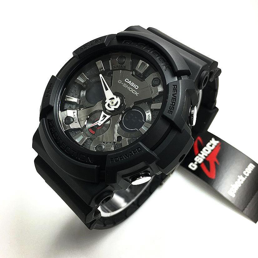 Casio G-Shock Standard Anadigi Black x Metallic Grey Accents Watch GA201-1ADR - Diligence1International