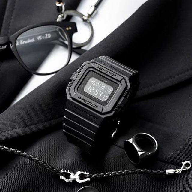 Casio G-Shock Black Stealth Series Digital Basic Color ALL Black Watch DWD5500BB-1DR - Diligence1International